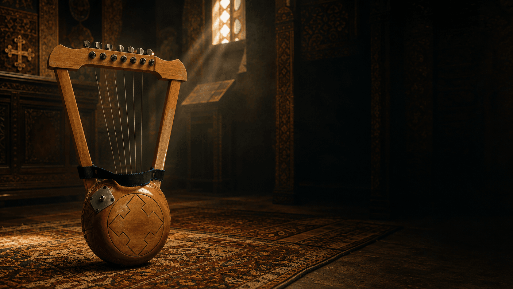 A Kirar resting in a sunlit interior
